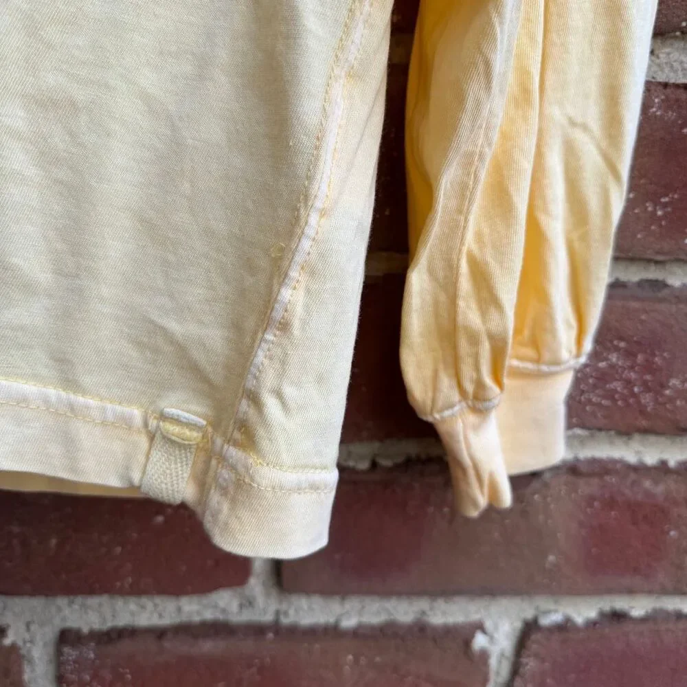 Free people We The Free Perfect Oversized long sleeve Tee yellow S NEW